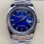 ロレックスデイデイトコピー36mm ブルーオンブレダイアルmiyotaムーブメント - 画像 (2)