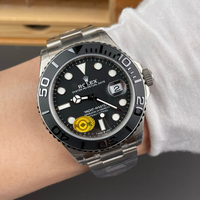 ヨットマスター チタン226627コピー ロレックスコピーヨットマスター 42 チタン 226627 Cal.3235フリースプラングバランス式VS工場製 - 画像 (1)